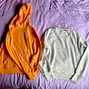 2- athleta girl sweatshirts, size medium